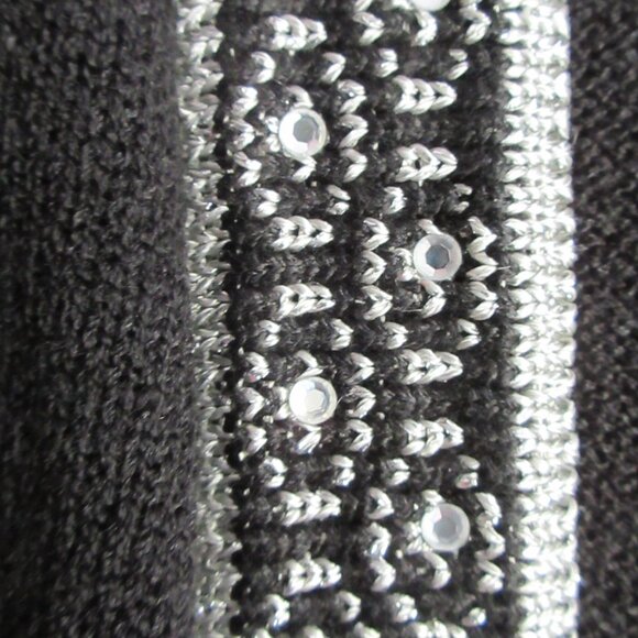 San Remo Laura Knits Women’s 3 Pc Suit Twin Set & Skirt Sz Small/Petite Black - Picture 16 of 16